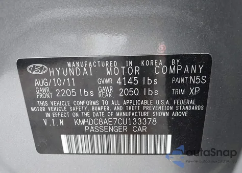 2012 Hyundai Elantra Touring Gls from USA, damaged, VIN KMHDC8AE7CU133378